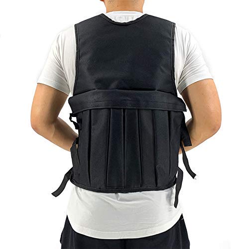 Ducomi LIM Chaleco de Peso Ajustable - Chaleco de Peso con Bolsas para Placas de Peso de Metal - Fitness, Ejercicio de Gimnasio, Chalecos con Peso, Tracciones de Corpiño Pesado (Negro) Ducomi LIM Chaleco de Peso Ajustable - Chaleco de Peso con Bolsas para Placas de Peso de Metal - Fitness, Ejercicio de Gimnasio, Chalecos con Peso, Tracciones de Corpiño Pesado (Negro)