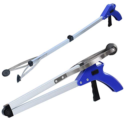 Ducomi Pinza telescópica plegable y extensible de 82 cm – Bastón de basura para recoger objetos, Barra con ventosas – Extensión del brazo con estructura de aluminio ligero (1)