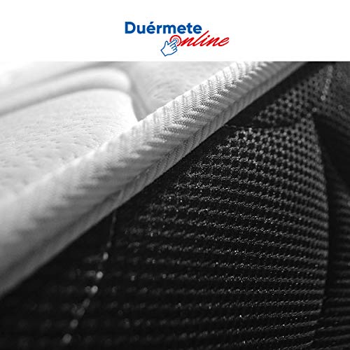 Duérmete Online - Pack Ahorro Colchón Viscoelástico Pocket Visco + Base Tapizada 3D Reforzada 5 Barras de Refuerzo y Válvulas de Ventilación con 6 Patas, Marrón (Chocolate), 135x190 Duérmete Online - Pack Ahorro Colchón Viscoelástico Pocket Visco + Base Tapizada 3D Reforzada 5 Barras de Refuerzo y Válvulas de Ventilación con 6 Patas, Marrón (Chocolate), 135x190