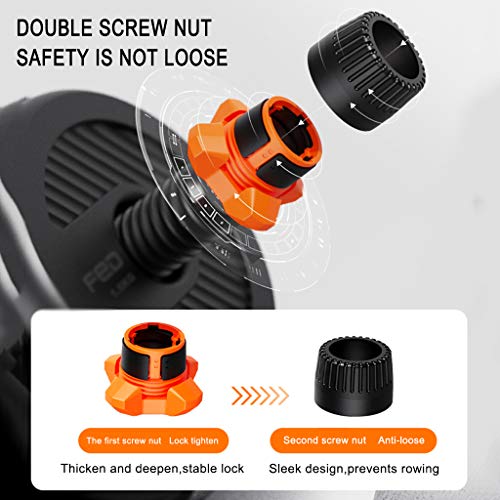 Dumbbells Equipo de Fitness para el hogar con Mancuernas para Hombres Juego de Mancuernas con Peso Ajustable Mancuernas multifuncionales Barra con Pesas Rusas Soporte para Push-up