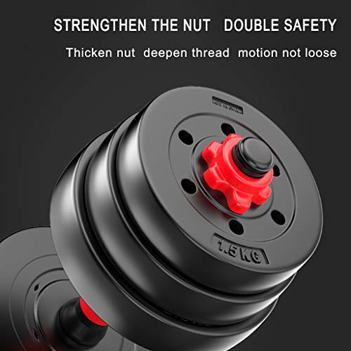 Dumbbells Equipo de Fitness para el hogar con Mancuernas para Hombres para Principiantes 10 kg / 15 kg / 20 kg Peso Ajustable con Mancuernas Dumbbells Equipo de Fitness para el hogar con Mancuernas para Hombres para Principiantes 10 kg / 15 kg / 20 kg Peso Ajustable con Mancuernas