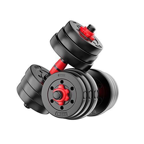 Dumbbells Equipo de Fitness para el hogar con Mancuernas para Hombres para Principiantes 10 kg / 15 kg / 20 kg Peso Ajustable con Mancuernas