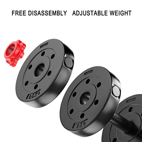 Dumbbells Equipo de Fitness para el hogar con Mancuernas para Hombres para Principiantes 10 kg / 15 kg / 20 kg Peso Ajustable con Mancuernas Dumbbells Equipo de Fitness para el hogar con Mancuernas para Hombres para Principiantes 10 kg / 15 kg / 20 kg Peso Ajustable con Mancuernas