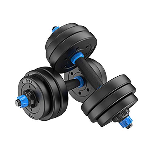 Dumbbells Mancuernas respetuosas con el Medio Ambiente para Hombres, Mancuernas para el hogar/Equipo de Fitness con Barra, Peso de Entrenamiento con Mancuernas Ajustable