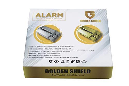 Duo Cerraduras Invisibles Golden Shield Alarm 95db con 4 mandos incopiables Duo Cerraduras Invisibles Golden Shield Alarm 95db con 4 mandos incopiables