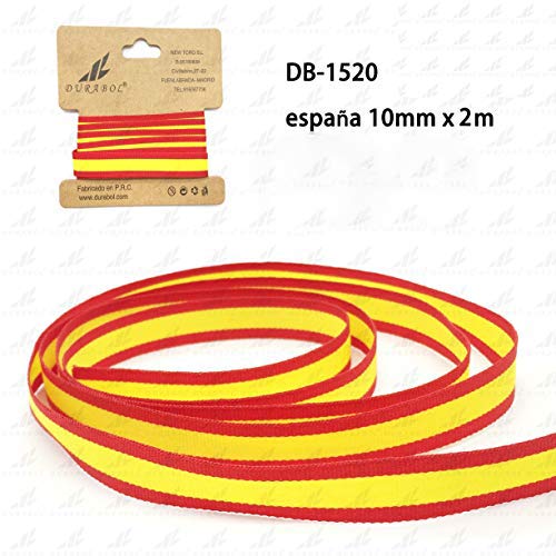 Durabol Cinta 2 Metro Bandera España Pulseras Lazos Pulsera Bandera Ancho 1 cm