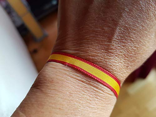 Durabol Cinta 2 Metro Bandera España Pulseras Lazos Pulsera Bandera Ancho 1 cm