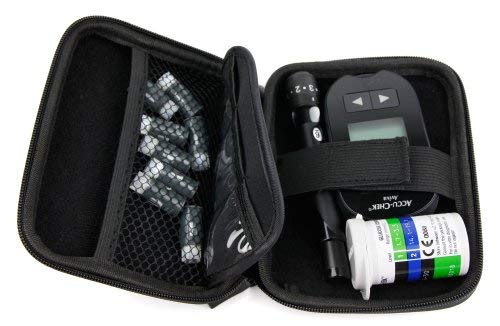 DURAGADGET Estuche Rígido para El Kit De Control De Insulina Y Colesterol Transportar con Mini Mosquetón DURAGADGET Estuche Rígido para El Kit De Control De Insulina Y Colesterol Transportar con Mini Mosquetón