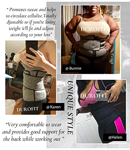 DUROFIT Mujer Cintura Entrenador Faja Reductora Adelgazante de Cintura para Body Shaper Neopreno Mujer Pérdida de Peso Waist Trainer Workout con Cremallera y cinturón mágico M Gris DUROFIT Mujer Cintura Entrenador Faja Reductora Adelgazante de Cintura para Body Shaper Neopreno Mujer Pérdida de Peso Waist Trainer Workout con Cremallera y cinturón mágico M Gris