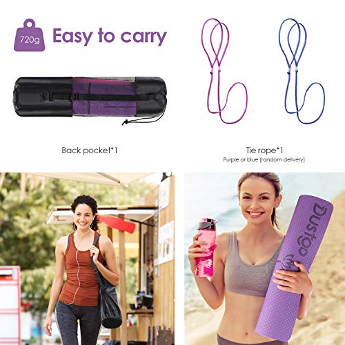 Dustgo Esterilla Yoga Antideslizante Deporte con Material ecológico TPE con líneas corporales Yoga Mat diseñado para Entrenamiento y Entrenamiento físico Dustgo Esterilla Yoga Antideslizante Deporte con Material ecológico TPE con líneas corporales Yoga Mat diseñado para Entrenamiento y Entrenamiento físico