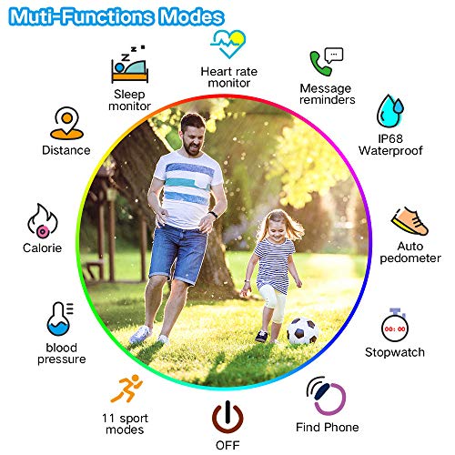 Dwfit Pulsera Actividad Inteligente Reloj Inteligente para Niños Niñas, Impermeable IP68 Deportivo Smartwatch con Podómetro Pulsómetros Monitor de Sueño Contador de Caloría Dwfit Pulsera Actividad Inteligente Reloj Inteligente para Niños Niñas, Impermeable IP68 Deportivo Smartwatch con Podómetro Pulsómetros Monitor de Sueño Contador de Caloría