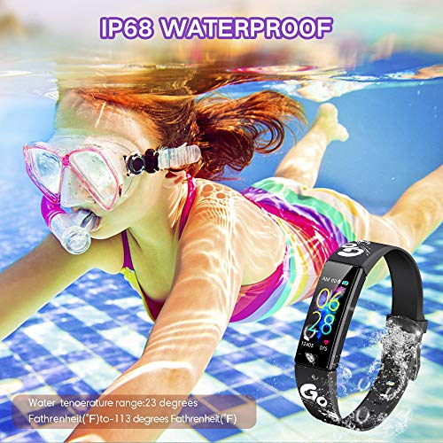 Dwfit Pulsera Actividad Inteligente Reloj Inteligente para Niños Niñas, Impermeable IP68 Deportivo Smartwatch con Podómetro Pulsómetros Monitor de Sueño Contador de Caloría Dwfit Pulsera Actividad Inteligente Reloj Inteligente para Niños Niñas, Impermeable IP68 Deportivo Smartwatch con Podómetro Pulsómetros Monitor de Sueño Contador de Caloría