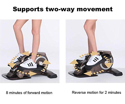 DX Zapatillas de Deporte de Pedal ovales Mini Paso a Paso ovaladas de Escritorio Debajo de la Mesa, diseño único, máquina de Caminar Espacial de Ejercicio silencioso, marrón DX Zapatillas de Deporte de Pedal ovales Mini Paso a Paso ovaladas de Escritorio Debajo de la Mesa, diseño único, máquina de Caminar Espacial de Ejercicio silencioso, marrón