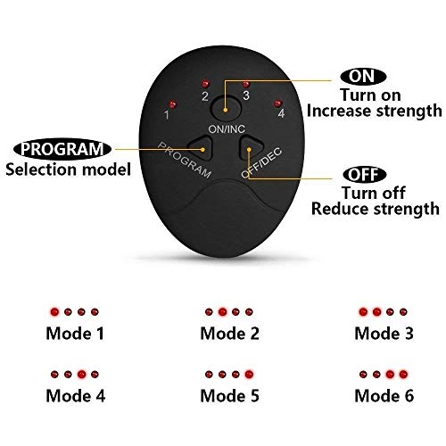 DY_Jin Electrostimulador Muscular Abdominal con Cinturones de Soporte, Abs Trainer EMS de Tono Abdominal, Body Fitness para Mujeres y Hombre