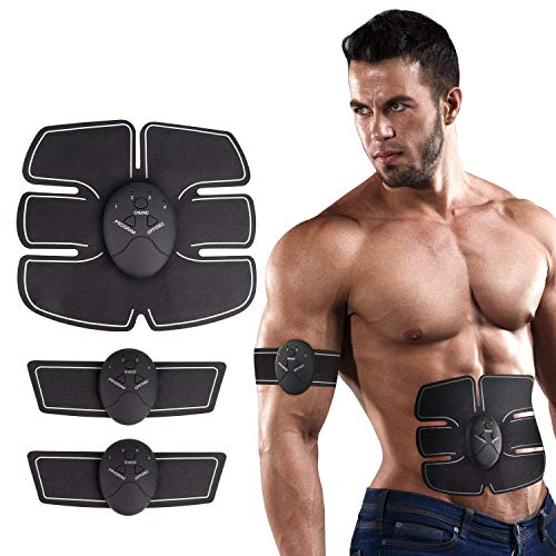 DY_Jin Electrostimulador Muscular Abdominal con Cinturones de Soporte, Abs Trainer EMS de Tono Abdominal, Body Fitness para Mujeres y Hombre DY_Jin Electrostimulador Muscular Abdominal con Cinturones de Soporte, Abs Trainer EMS de Tono Abdominal, Body Fitness para Mujeres y Hombre
