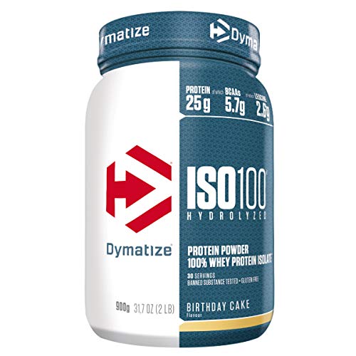 Dymatize ISO 100 Birthday Cake 900g - Hidrolizado de Proteína de Suero Whey + Aislado en Polvo Dymatize ISO 100 Birthday Cake 900g - Hidrolizado de Proteína de Suero Whey + Aislado en Polvo