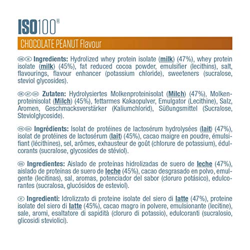 Dymatize ISO 100 Chocolate Peanut 2,2kg - Hidrolizado de Proteína de Suero Whey + Aislado en Polvo Dymatize ISO 100 Chocolate Peanut 2,2kg - Hidrolizado de Proteína de Suero Whey + Aislado en Polvo