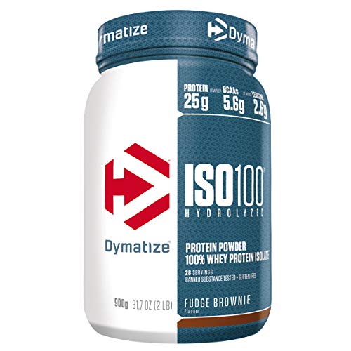 Dymatize ISO 100 Fudge Brownie 900g - Hidrolizado de Proteína de Suero Whey + Aislado en Polvo Dymatize ISO 100 Fudge Brownie 900g - Hidrolizado de Proteína de Suero Whey + Aislado en Polvo