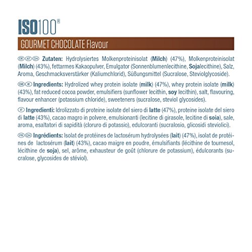 Dymatize ISO 100 Gourmet Chocolate 2,2kg - Hidrolizado de Proteína de Suero Whey + Aislado en Polvo
