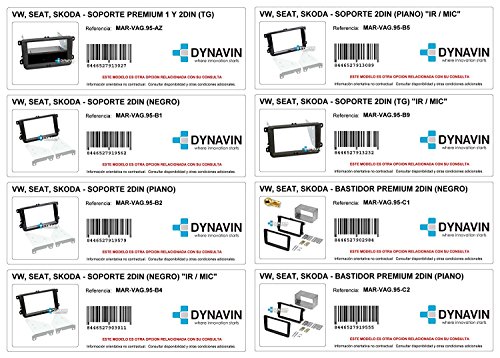 Dynavin Marco Compatible con Volkswagen, Seat y Skoda. para Instalar radios universales en Huecos RCD, RNS. (Soporte 2DIN Pro) Dynavin Marco Compatible con Volkswagen, Seat y Skoda. para Instalar radios universales en Huecos RCD, RNS. (Soporte 2DIN Pro)
