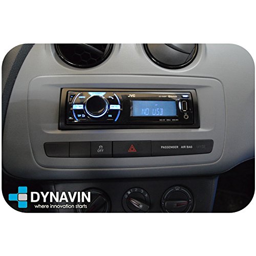 Dynavin Negro Seat Ibiza 6J 2008-2016 Marco 1DIN Universal INSTALACION Car Audio PIONNER, Alpine, Kenwood, Sony. (Negro)