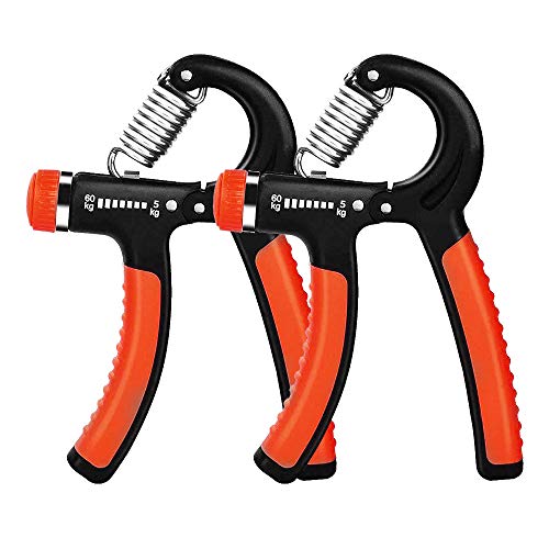 E-More 2 Unidades Juego de Mano Grip Fortalecedor, Mano Pinza de Agarre de Dedo – Ejercitador de Dedos para rápidamente Creciente muñeca antebrazo y Dedo Fuerza, 5-60KG E-More 2 Unidades Juego de Mano Grip Fortalecedor, Mano Pinza de Agarre de Dedo – Ejercitador de Dedos para rápidamente Creciente muñeca antebrazo y Dedo Fuerza, 5-60KG