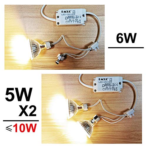 EACLL Transformador LED AC 240V a DC 12V 850mA 10W, Para drive de Menos de 10W MR11 G4 MR16 GU5.3 Bombillas LED y Tiras de Luz LED, Adaptador de Lámpara LED Controlador Alimentación, 2 Pack EACLL Transformador LED AC 240V a DC 12V 850mA 10W, Para drive de Menos de 10W MR11 G4 MR16 GU5.3 Bombillas LED y Tiras de Luz LED, Adaptador de Lámpara LED Controlador Alimentación, 2 Pack