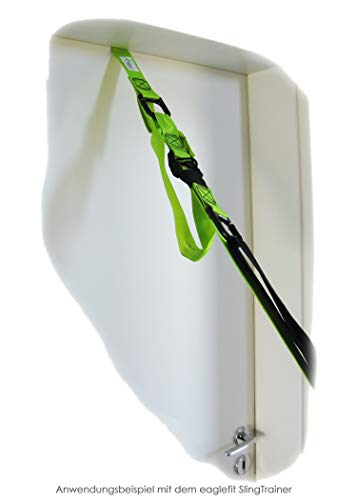 eaglefit Ancla de Puerta - Fijación de Puerta para Honda Zapatillas, con mosquetón - Green eaglefit Ancla de Puerta - Fijación de Puerta para Honda Zapatillas, con mosquetón - Green