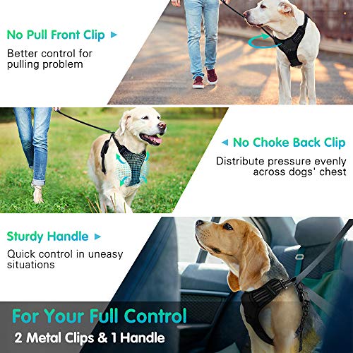 Eagloo Arnes Perro Mediano Grande, Arnes Antitirones Perro, Chaleco Acolchado Ajustable, Correa al Cuello y Pecho Duradero y Transpirable con Cinta Reflectante, para Ejercer Correr Coche, M/Negro Eagloo Arnes Perro Mediano Grande, Arnes Antitirones Perro, Chaleco Acolchado Ajustable, Correa al Cuello y Pecho Duradero y Transpirable con Cinta Reflectante, para Ejercer Correr Coche, M/Negro