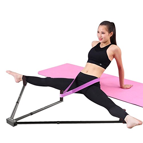 eamqrkt Prensador de pierna de hierro con 3 patas de barra, herramienta de entrenamiento de flexibilidad para equilibrio de ballet