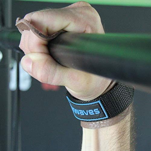 Earwaves ® Rex Grips - Calleras Crossfit Cuero para Hombre y Mujer. Guantes para Calistenia, Halterofilia, Dominadas, Pull ups, Kettlebells, Gymnastics, etc.