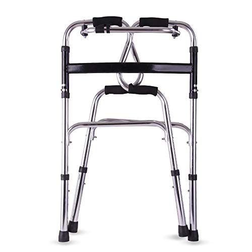 Easty Caminante de viaje para adultos, ajustable en altura, ligero y plegable, para personas mayores, con muletas, estable, ancianos, instrumentos médicos, andador, obeso, plegable, ligero, con cuatro Easty Caminante de viaje para adultos, ajustable en altura, ligero y plegable, para personas mayores, con muletas, estable, ancianos, instrumentos médicos, andador, obeso, plegable, ligero, con cuatro