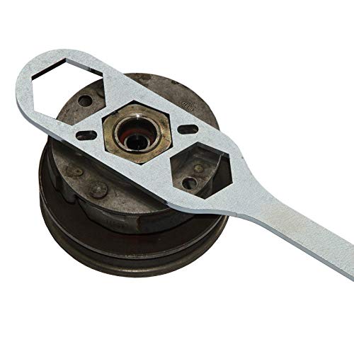 Easyboost Herramienta Llave Bloqueo de Embrague para Scooter 50 Aerox Jog-R Mach-G Booster Bw's Rocket Next Nitro Ovetto Speedfight Buxy Zip NRG Vespa GY6 -Tuerca 34, 39 y 41mm-Desmontaje Universal Easyboost Herramienta Llave Bloqueo de Embrague para Scooter 50 Aerox Jog-R Mach-G Booster Bw's Rocket Next Nitro Ovetto Speedfight Buxy Zip NRG Vespa GY6 -Tuerca 34, 39 y 41mm-Desmontaje Universal
