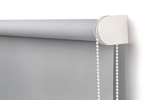 Easydeco - Estor Enrollable Blackout (Gris, 150_x_250_cm) Easydeco - Estor Enrollable Blackout (Gris, 150_x_250_cm)