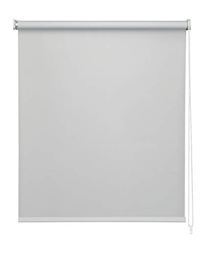 Easydeco - Estor Enrollable Blackout (Gris, 150_x_250_cm)