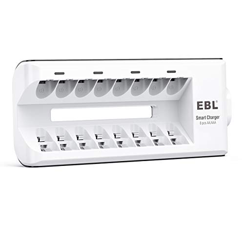 EBL - 8 Ranuras Cargador de Pilas de AA AAA Ni-MH Ni-CD Baterías Recargables