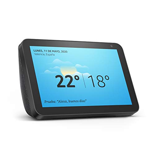 Echo Show 8, reacondicionado certificado, tela de color antracita - Una pantalla inteligente HD de 8 pulgadas con Alexa