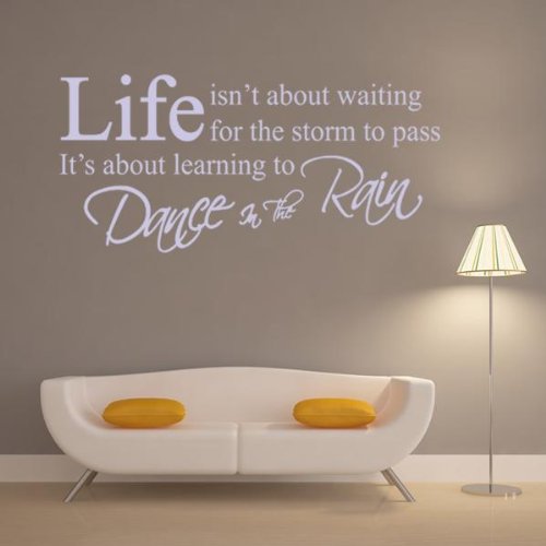 Ecloud Shop® Pegatina Adhesivo vinilo decorativo pared Frases Blanco Removible 45 * 47CM Ecloud Shop® Pegatina Adhesivo vinilo decorativo pared Frases Blanco Removible 45 * 47CM