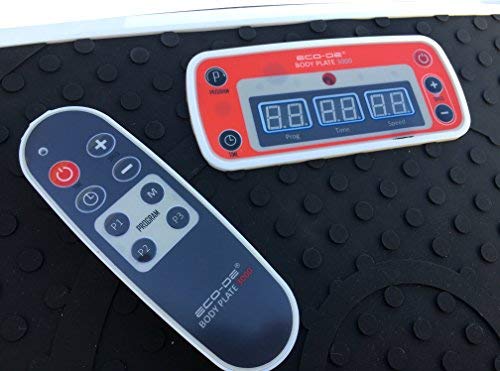 ECODE Plataforma Vibratoria Oscilante Body Plate 3000, Máquina De Ejercicio con 50 Niveles Y Bandas Elásticas, Mando Remoto ECODE Plataforma Vibratoria Oscilante Body Plate 3000, Máquina De Ejercicio con 50 Niveles Y Bandas Elásticas, Mando Remoto