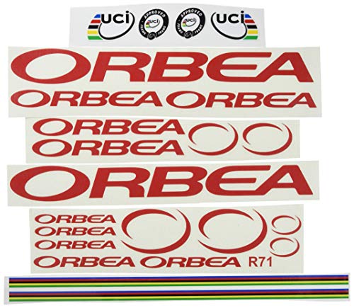 Ecoshirt FR-E3M9-NXL9 Pegatinas Orbea R71 Vinilo Adesivi Decal Aufkleber Клей MTB Stickers Bike, Rojo