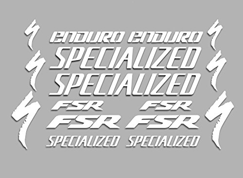Ecoshirt RO-EXH3-KNVP Pegatinas Fsr Enduro F42 Vinilo Adesivi Decal Aufkleber Клей MTB Stickers Bike, Blanco Ecoshirt RO-EXH3-KNVP Pegatinas Fsr Enduro F42 Vinilo Adesivi Decal Aufkleber Клей MTB Stickers Bike, Blanco
