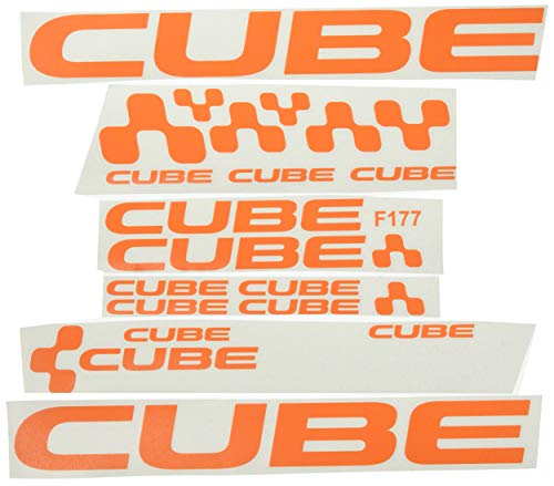 Ecoshirt T5-7AVQ-QSOU Pegatinas Cube F177 Vinilo Adesivi Decal Aufkleber Клей MTB Stickers Bike, Naranja