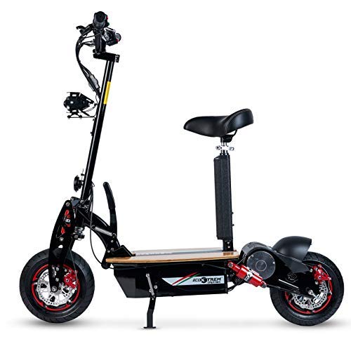 ECOXTREM Sparrow - Scooter Eléctrico de Color Negro, Potencia 2000W, con Pantalla LCD y botón Turbo para Mayor aceleración. Ideal para Paseos urbanos.