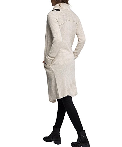 edc by Esprit 105CC1I022 Buckle Cardi-Chaqueta punto Mujer, Beige - Beige (LIGHT BEIGE 290), Small