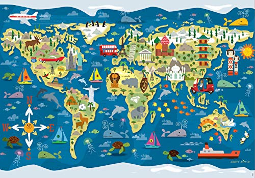 Educa- Mapamundi-Sean Sims Aldeas SOS Puzzle Infantil de 200 Piezas, a Partir de 6 aƱos (17727) Educa- Mapamundi-Sean Sims Aldeas SOS Puzzle Infantil de 200 Piezas, a Partir de 6 aƱos (17727)
