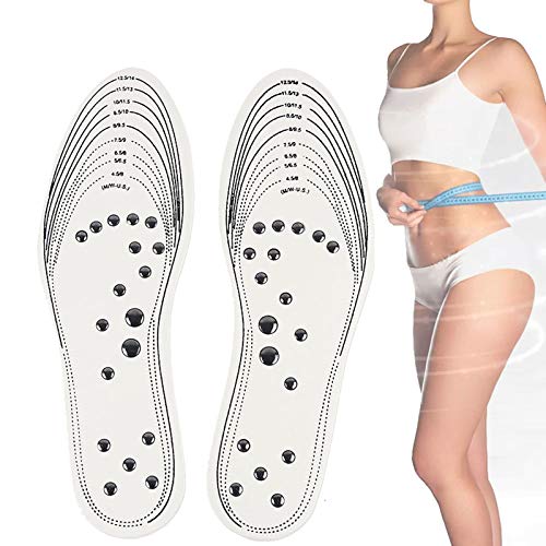 EEUK Almohadillas para Pies Plantillas de Masaje Magnético Transpirables y Saludables, Plantillas de Acupresión Magnética Adelgazante para Terapia Reflexología Plantar EEUK Almohadillas para Pies Plantillas de Masaje Magnético Transpirables y Saludables, Plantillas de Acupresión Magnética Adelgazante para Terapia Reflexología Plantar