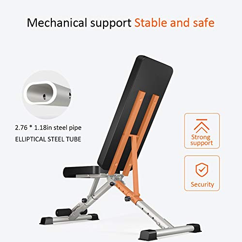 EEUK Banco Multifuncional de Peso,Sistema para Entrenar los Abdominales.inclinación Plegable para Entrenamiento en Casa, Gimnasio, Ejercicio, Banco de Prensa,Carga MáX 300kgs EEUK Banco Multifuncional de Peso,Sistema para Entrenar los Abdominales.inclinación Plegable para Entrenamiento en Casa, Gimnasio, Ejercicio, Banco de Prensa,Carga MáX 300kgs