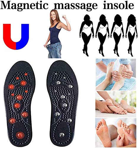 EEUK Plantillas de Masaje Magnético Acupresión para Adelgazar para Terapia, Almohadillas para Pies Alivio del Dolor, Mejorar la Circulación Sanguínea de Hombre Mujer Unisex