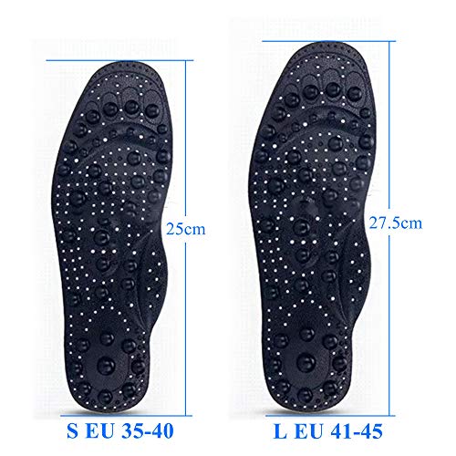 EEUK Plantillas de Masaje Magnético Plantillas de Acupresión Magnética Adelgazante para Terapia Puntos de Acupuntura Zapatillas de Masaje Cojines Transpirables, Lavable y Cortable EEUK Plantillas de Masaje Magnético Plantillas de Acupresión Magnética Adelgazante para Terapia Puntos de Acupuntura Zapatillas de Masaje Cojines Transpirables, Lavable y Cortable