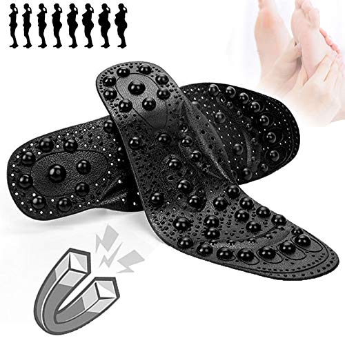EEUK Plantillas de Masaje Magnético Plantillas de Acupresión Magnética Adelgazante para Terapia Puntos de Acupuntura Zapatillas de Masaje Cojines Transpirables, Lavable y Cortable EEUK Plantillas de Masaje Magnético Plantillas de Acupresión Magnética Adelgazante para Terapia Puntos de Acupuntura Zapatillas de Masaje Cojines Transpirables, Lavable y Cortable